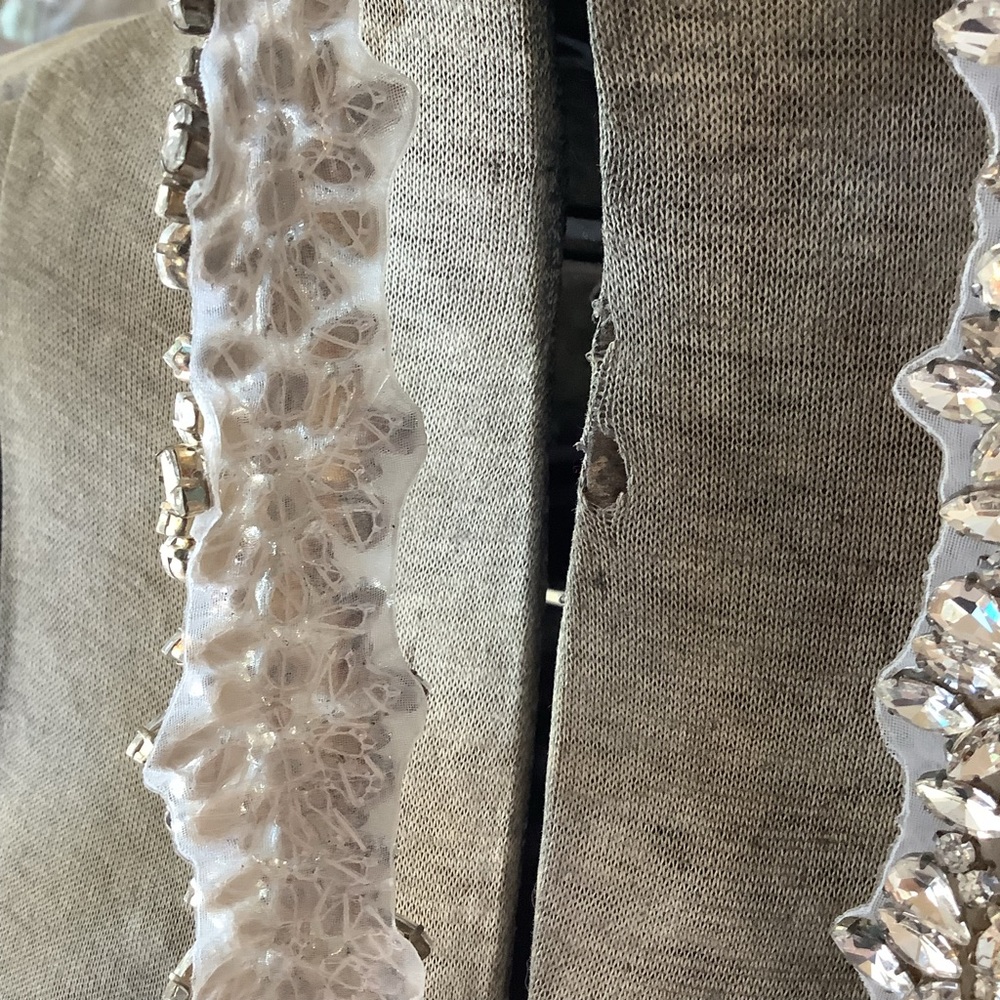 🆕 One Yard Rhinestone Wedding Dress Appliqué Belt Design - Picture 3 of 11